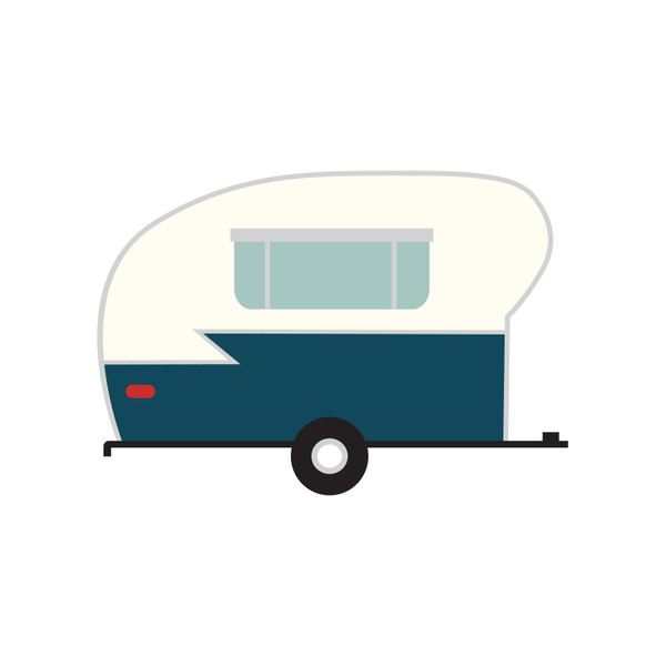 Camping Trailer SVG Cut File