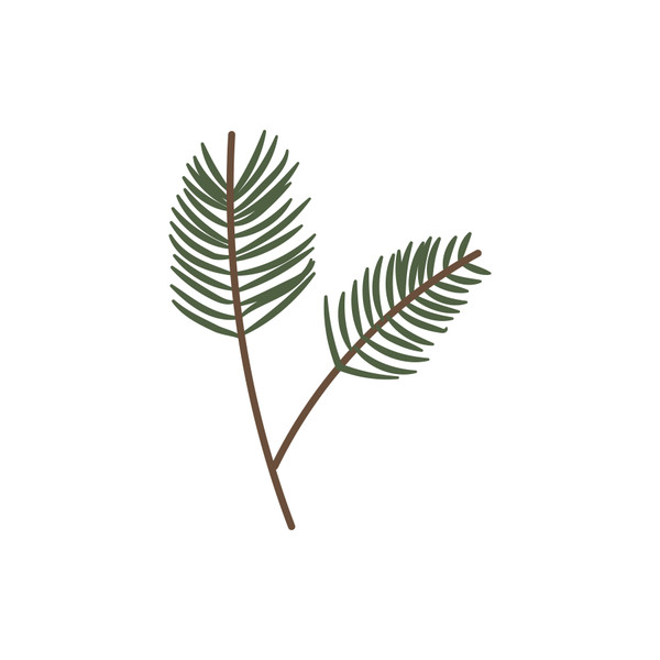 Pine Branch #2 SVG Cut File