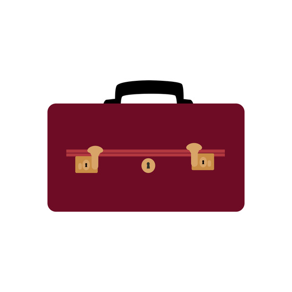 Suitcase #3 SVG Cut File