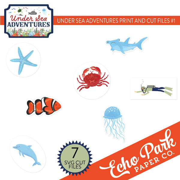 Under Sea Adventures Group Print And Cut Files