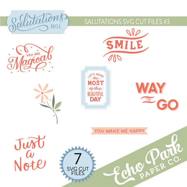 Salutations #3 Group SVG Cut Files