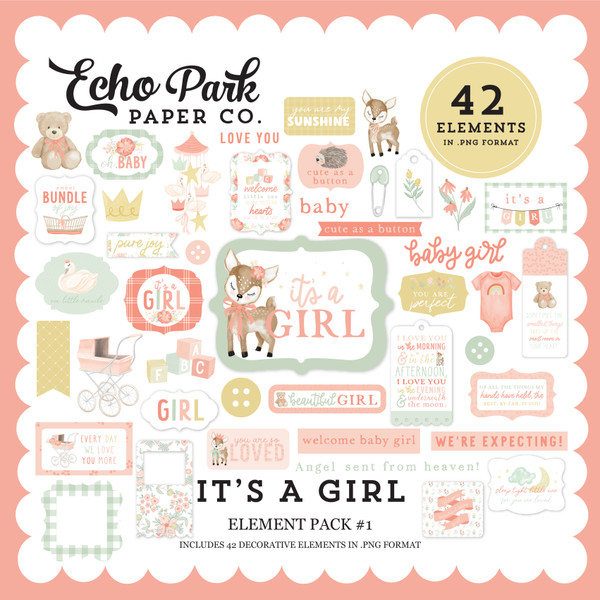 It's A Girl Element Pack #1