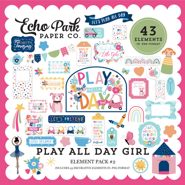 Play All Day Girl Element Pack #2