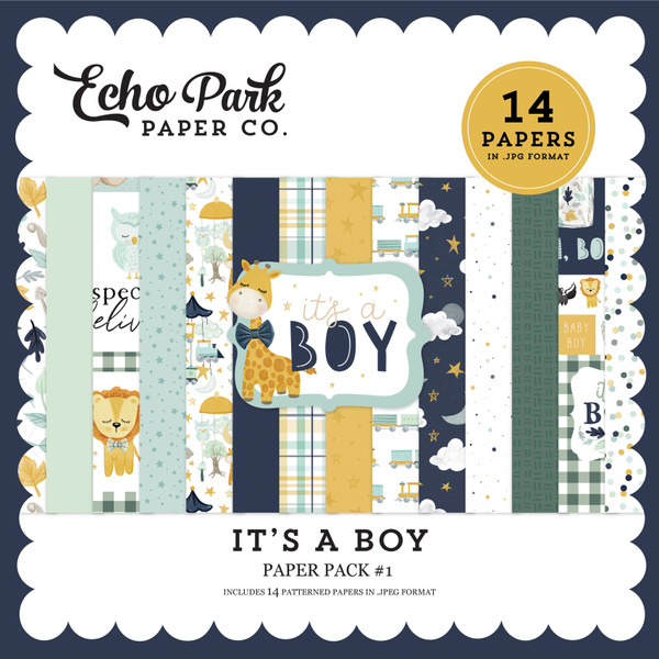 It's A Boy Paper Pack #1