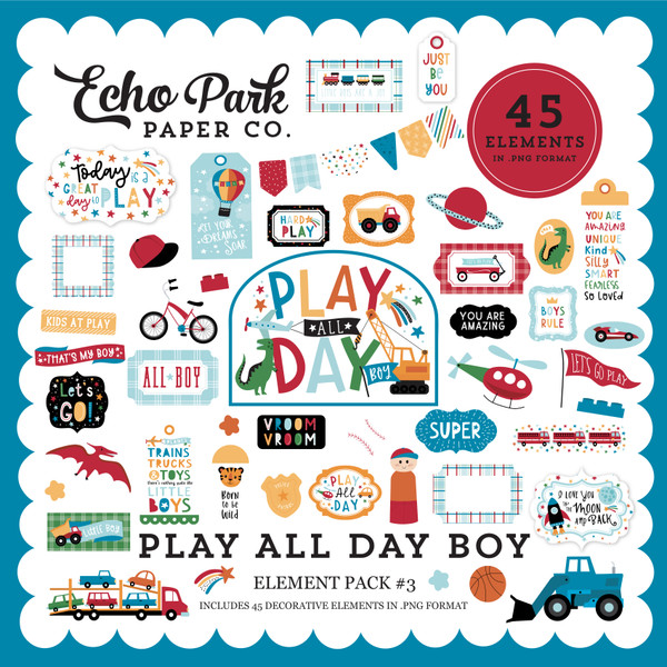 Play All Day Boy Element Pack #3