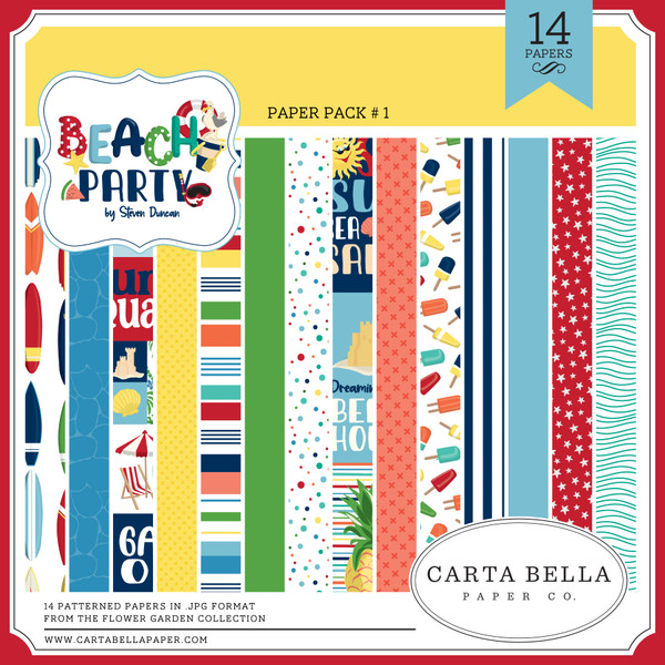 Beach Party Paper Pack #1