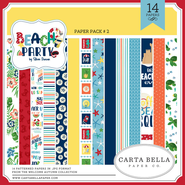 Beach Party Paper Pack #2