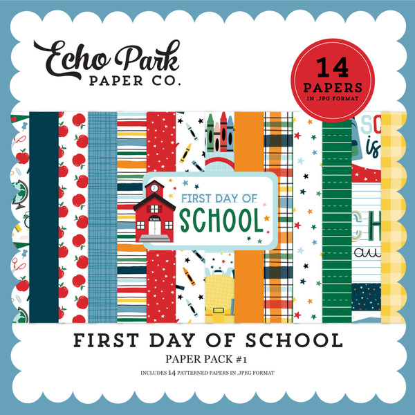 First Day Of School Paper Pack #1