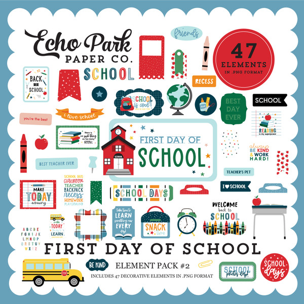 First Day Of School Element Pack #2