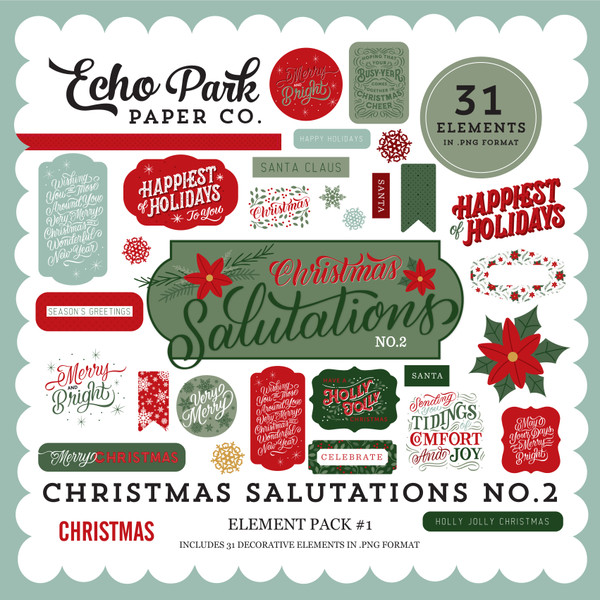 Christmas Salutations No.2 Element Pack #1
