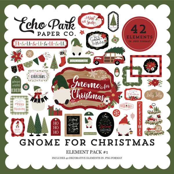 Gnome For Christmas Element Pack #1
