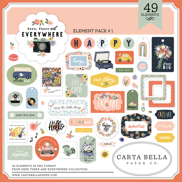 Here There & Everywhere Element Pack #1
