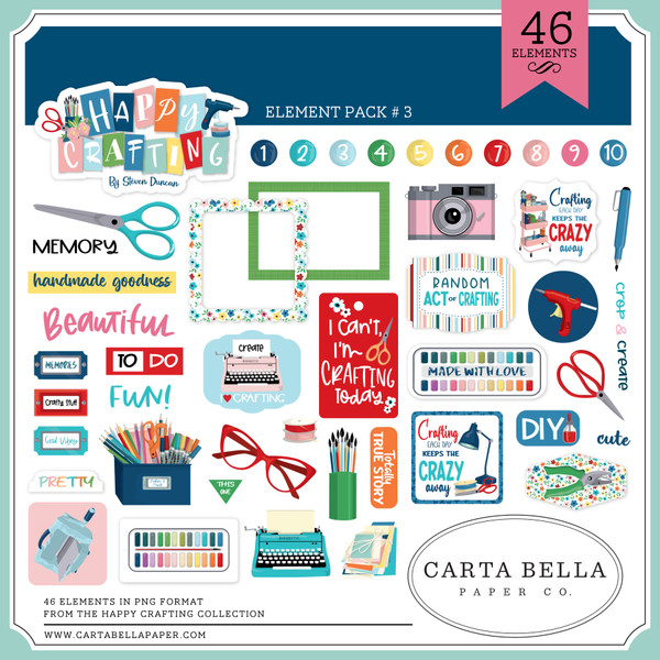 Happy Crafting Element Pack #3