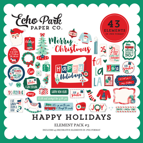 Happy Holidays Element Pack #3