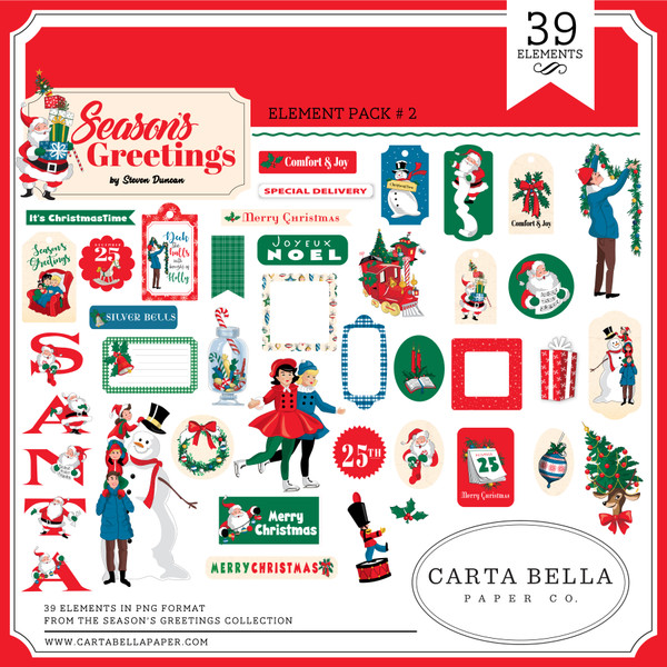 Season's Greetings Element Pack #2