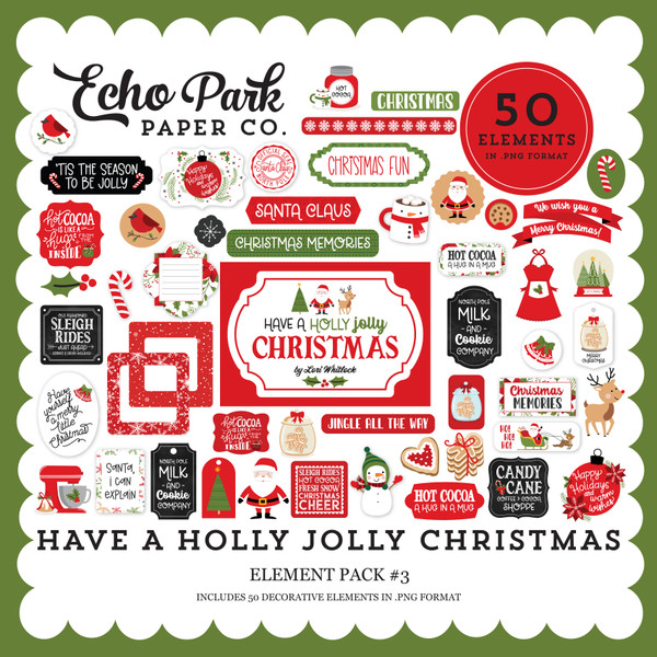 Have A Holly Jolly Christmas Element Pack #3
