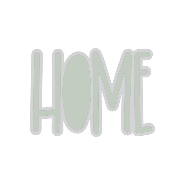 Home Word SVG Cut File