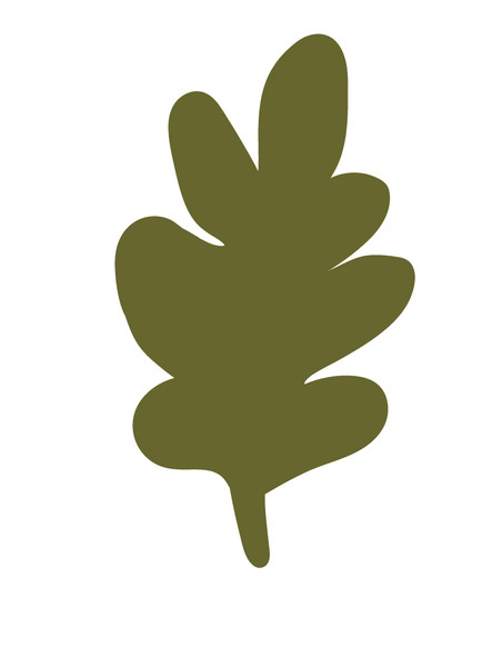 Green Fall Leaf SVG Cut File