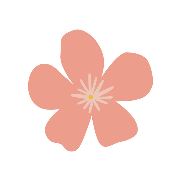 Pink Flower 1 SVG Cut File