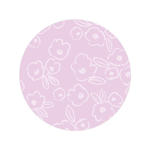 Purple Floral Print & Cut File