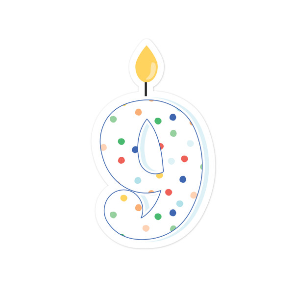 Nine Candle Print & Cut File