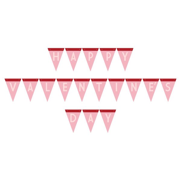 Happy Valentines Day Banner SVG Cut File