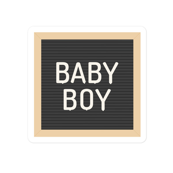 Baby Boy Letter Board Print & Cut File