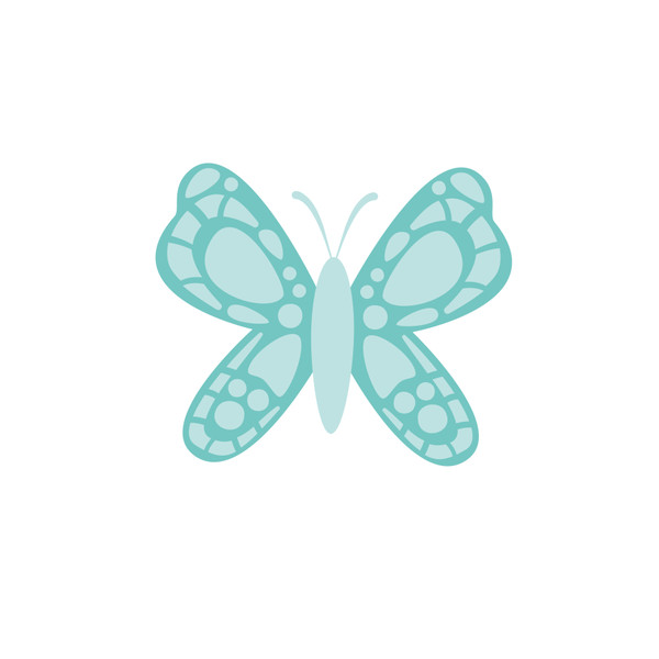 Blue Butterfly SVG Cut File