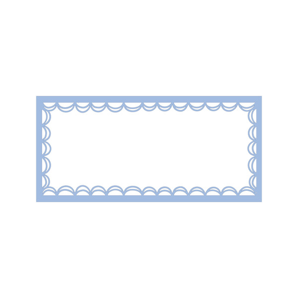 Scalloped Frame SVG Cut File