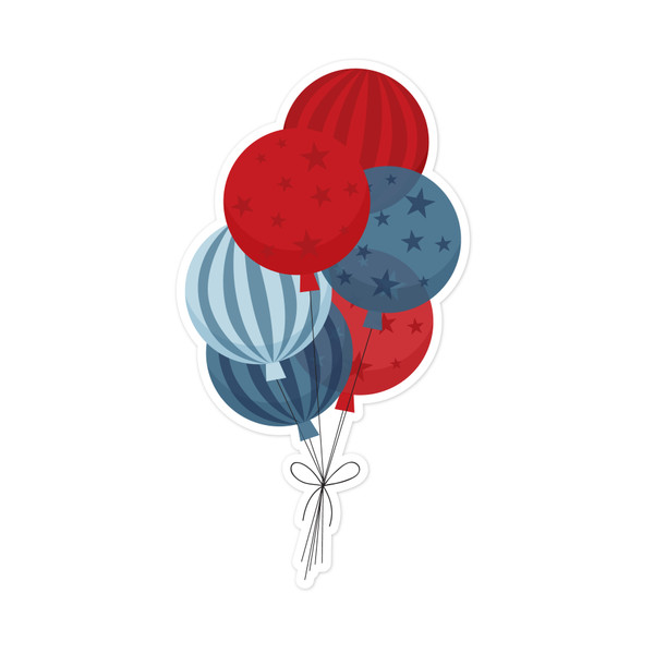 Red and Blue Balloons Print & Cut File