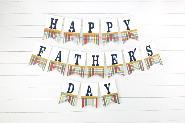 Happy Father's Day Banner SVG Cut File