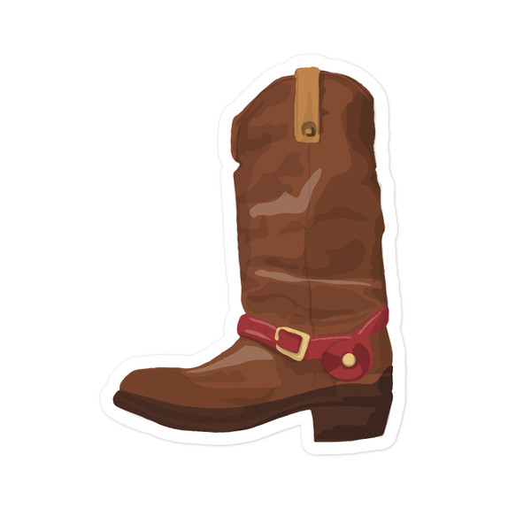 Brown Boot Print & Cut File