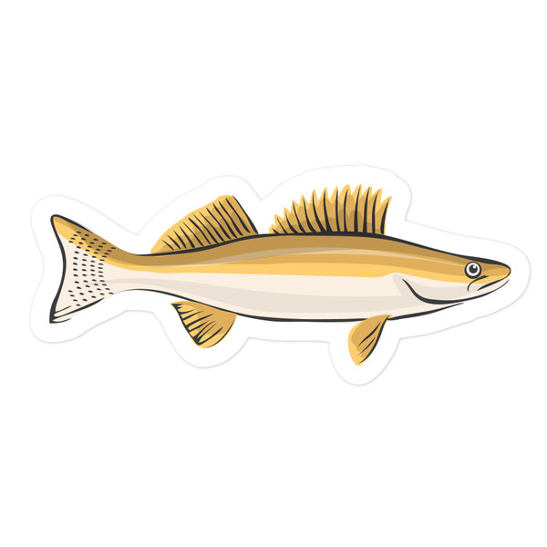 Yellow Fish Print & Cut File