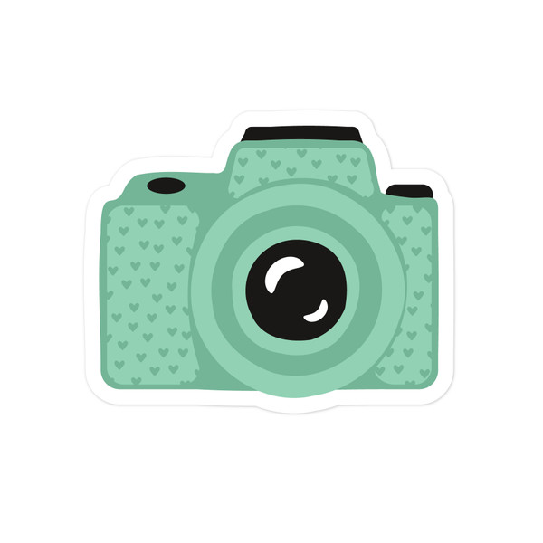 Green Heart Camera Print & Cut File