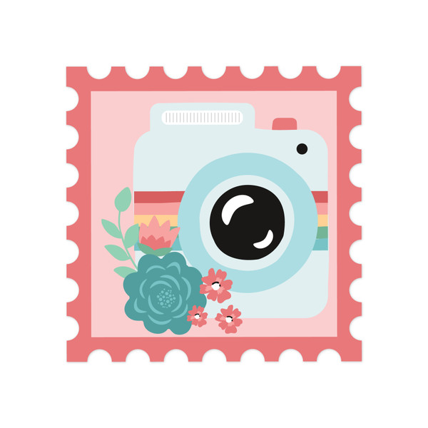 Camera Stamp Print & Cut File