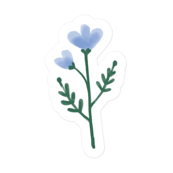 Blue Flower 2 Print and Cut File