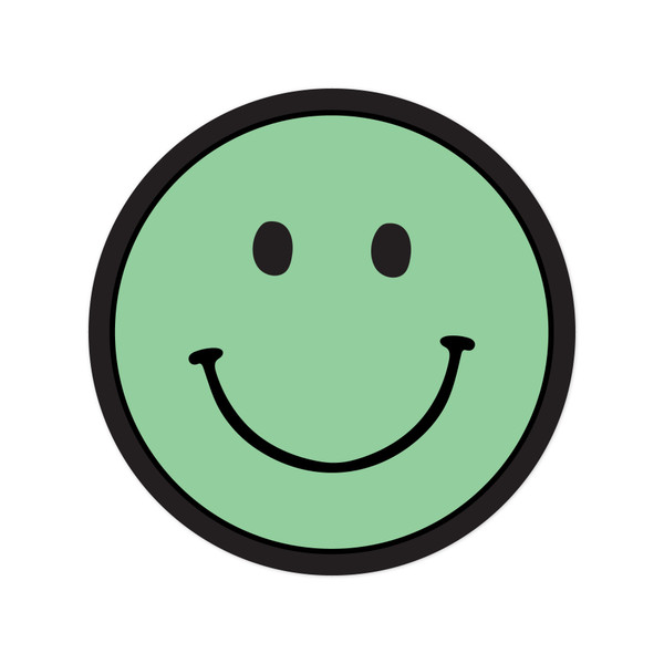 Green Happy Face Print and Cut File