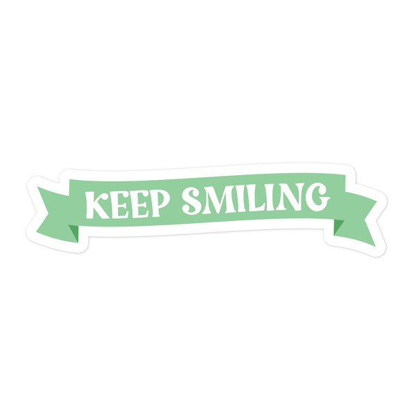 Keep Smiling Banner Print and Cut File