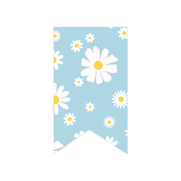 Blue Flower Flag Print and Cut File