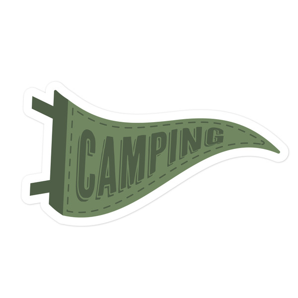 Camping Flag Print and Cut File
