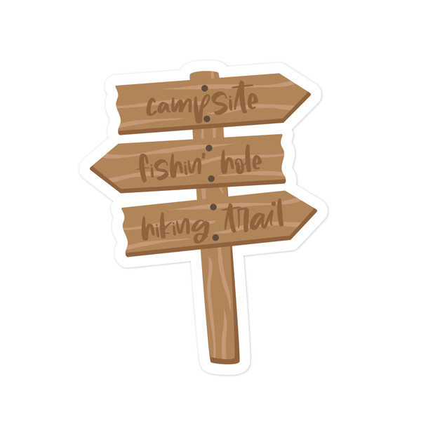 Camping Sign Print and Cut File