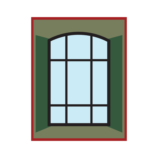 Window 2 Card Cover  SVG Cut File