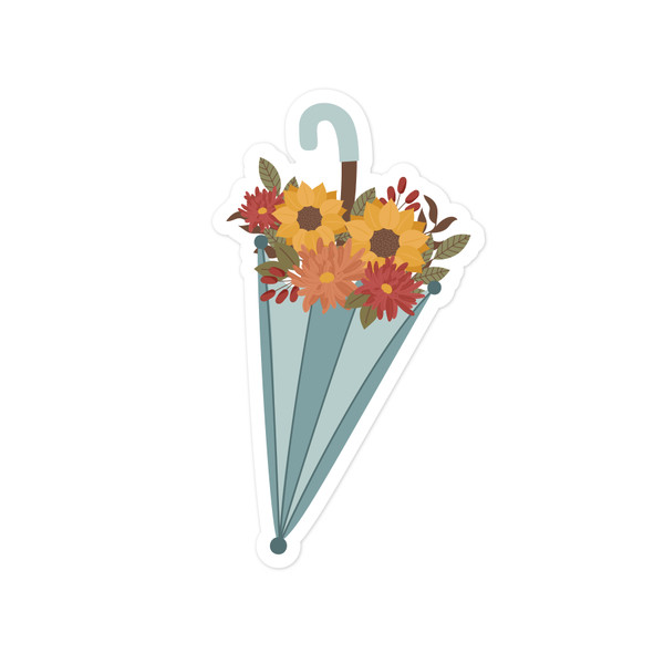 Flower Umbrella Print and Cut File