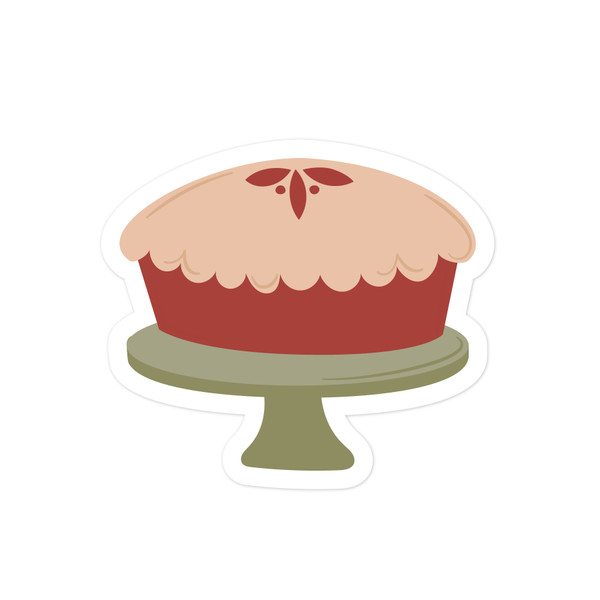 Pie on Stand Print and Cut File