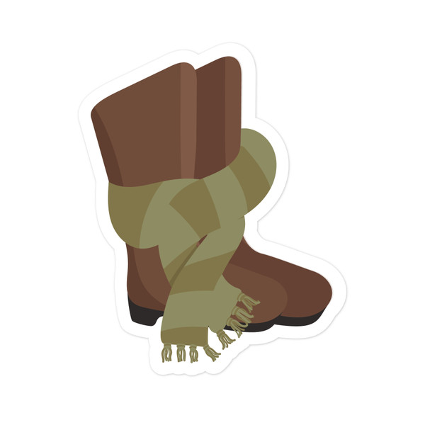 Boots and Scarf Print and Cut File