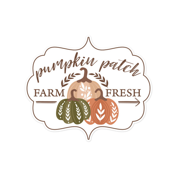 Pumpkin Patch Farm Fresh Print and Cut File