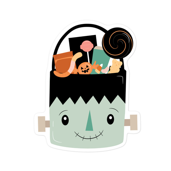 Frankenstein Candy Bucket Print and Cut File