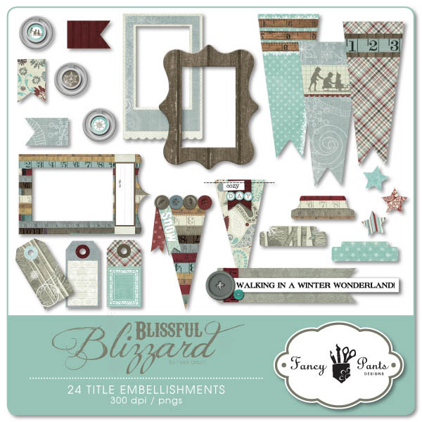 Blissful Blizzard Embellishments