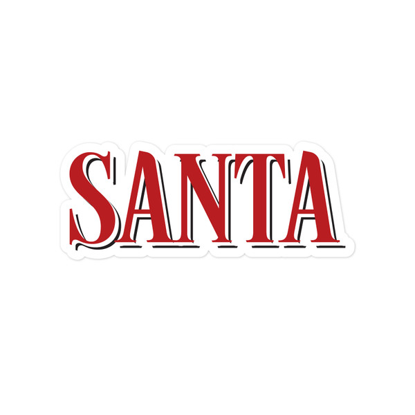 Santa Name Print and Cut File