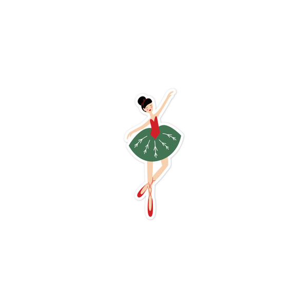 Christmas Ballerina Print and Cut File